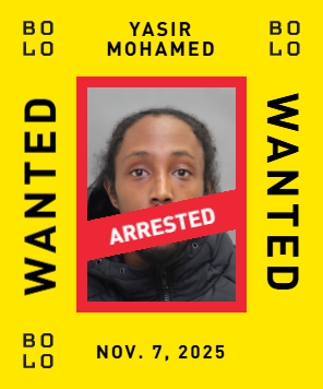 BOLO card: Yasir Mohamed