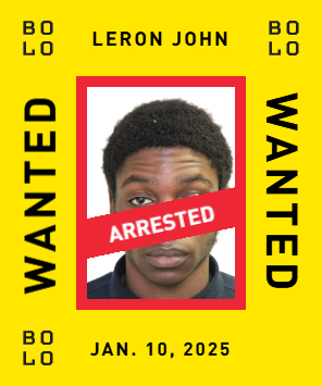 BOLO card: Leron John