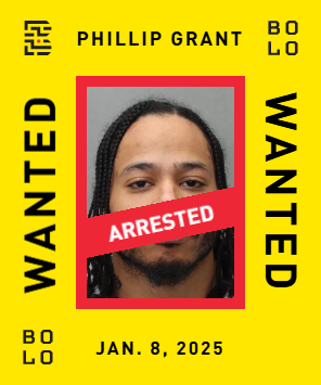 BOLO card: Phillip Grant