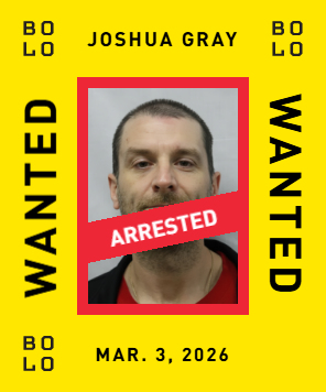 BOLO card: Joshua Gray