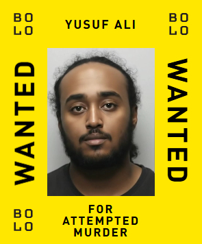 BOLO card: Yusuf Ali — wanted for Attempted murder