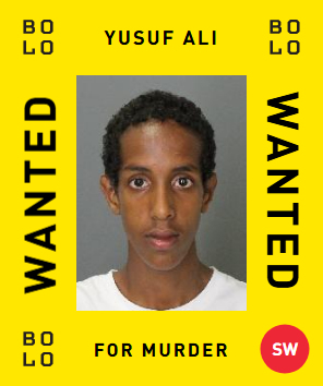 BOLO card: Yusuf Ali — wanted for Murder